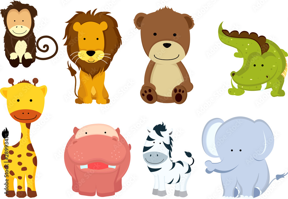 Obraz premium Wild animal cartoons