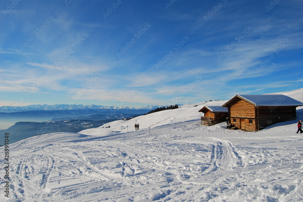 Fototapeta premium chata - alpe di siusi
