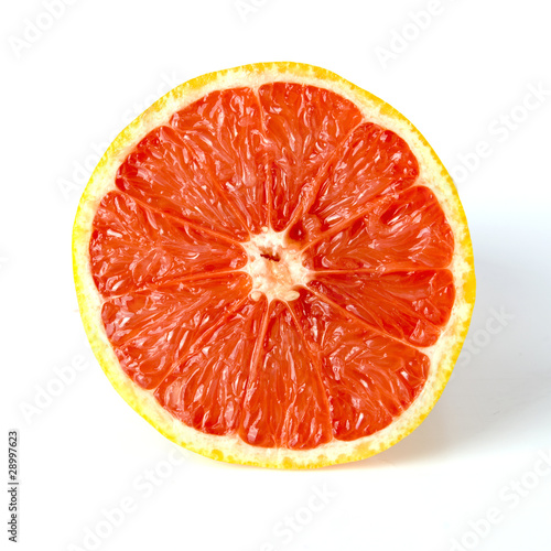 grapefruit on white