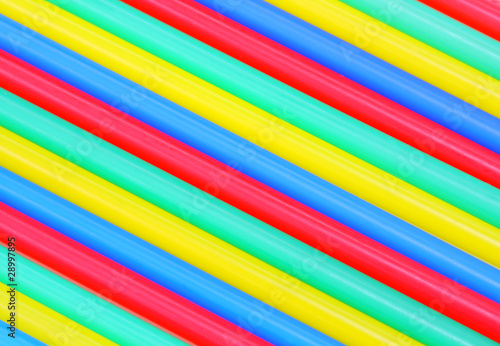 Multicoloured straws