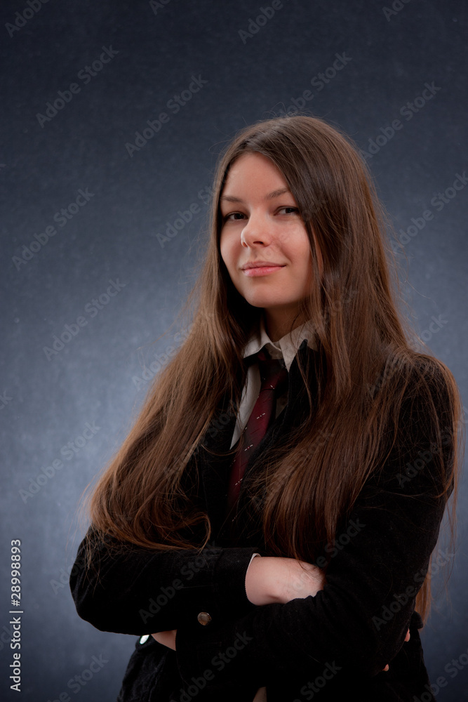 charming woman in a studio charming woman in a studio