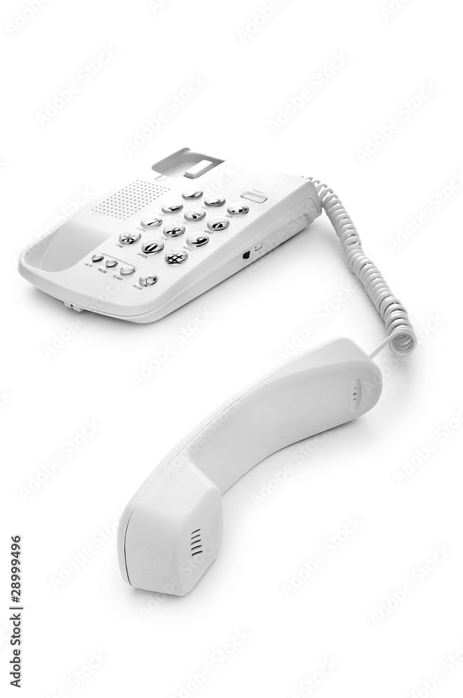 Office phone isolated on the white background Office phone isolated on the white background