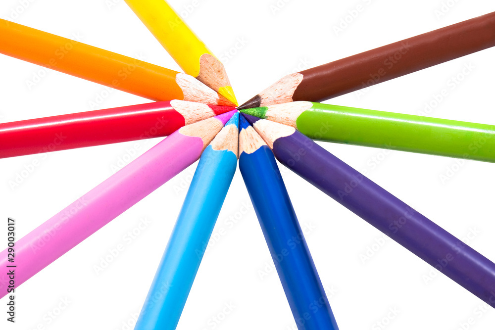 Naklejka premium color pencils