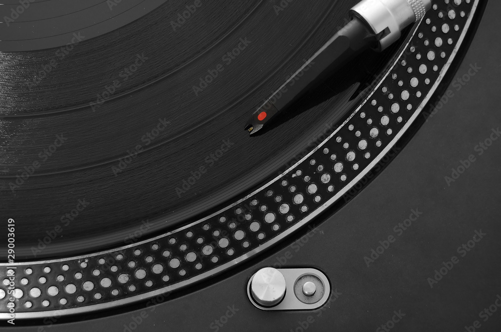 Naklejka premium DJ Record Turntable