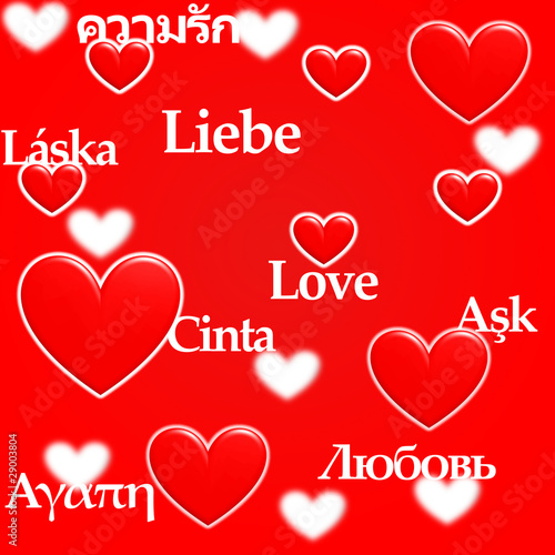 Love in various languages