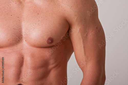 muscular male chest