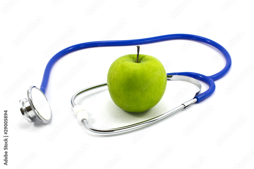 apple and stethoscope apple and stethoscope