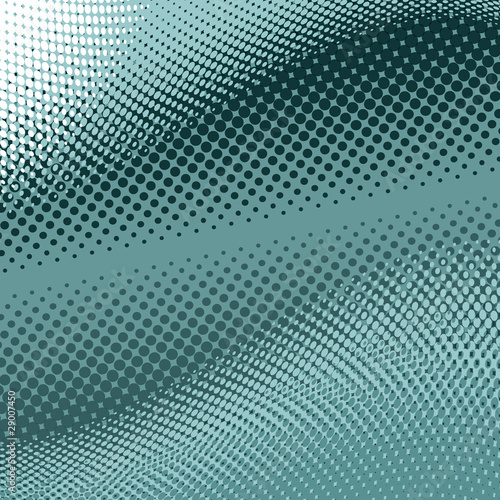 Dark and light turquoise halftone background, EPS format.