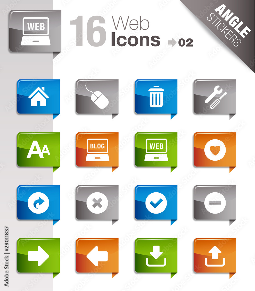 Angle Stickers - web icons 02 Angle Stickers - web icons 02