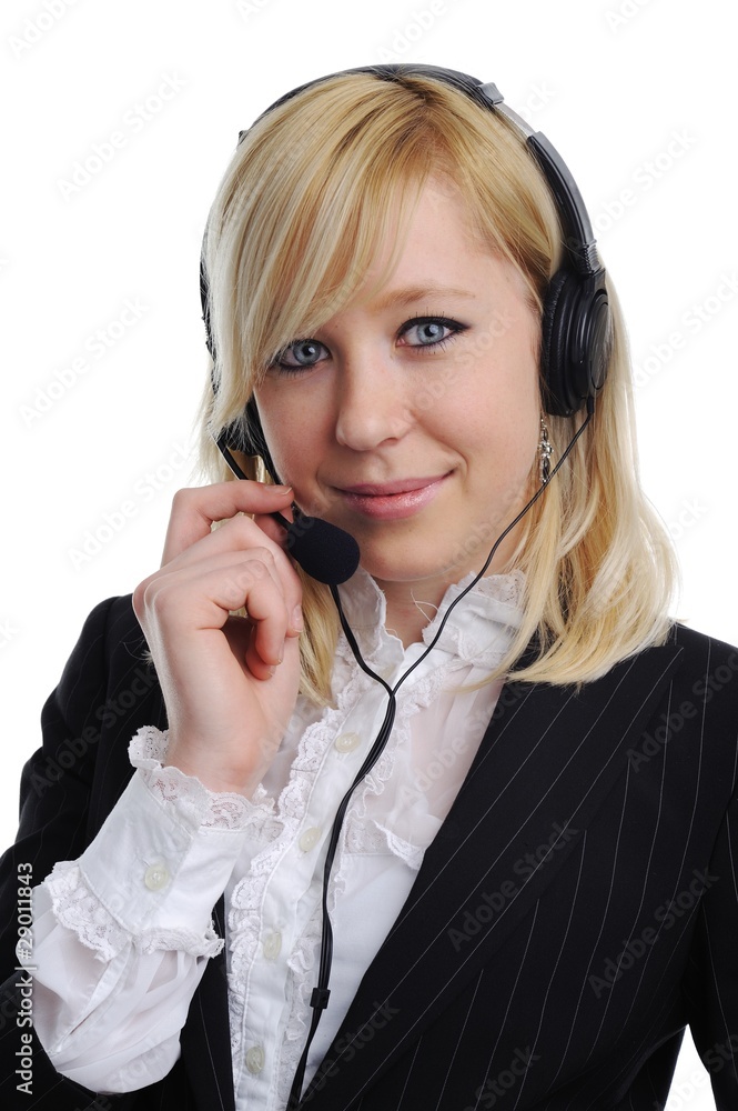 Young woman with headphones