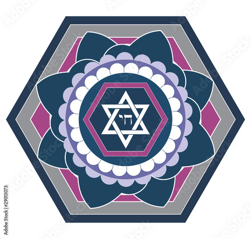 Jewish star design - vector illustration