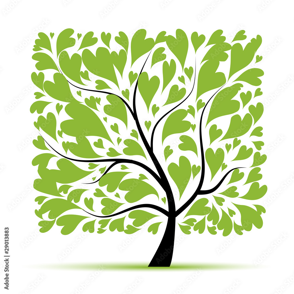 Fototapeta premium Art tree beautiful for your design