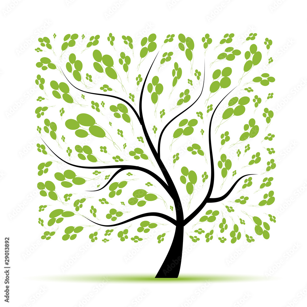 Art tree beautiful for your design Art tree beautiful for your design