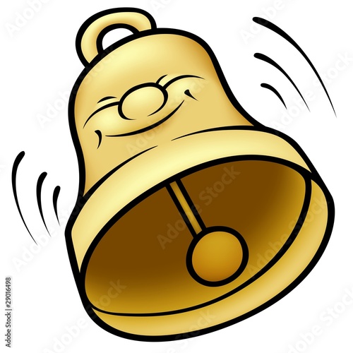 Golden Bell - colored carto...