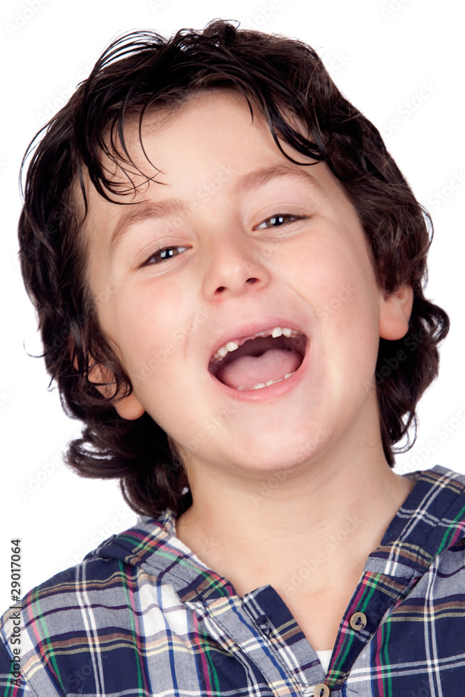 Smiling child without teeth Smiling child without teeth