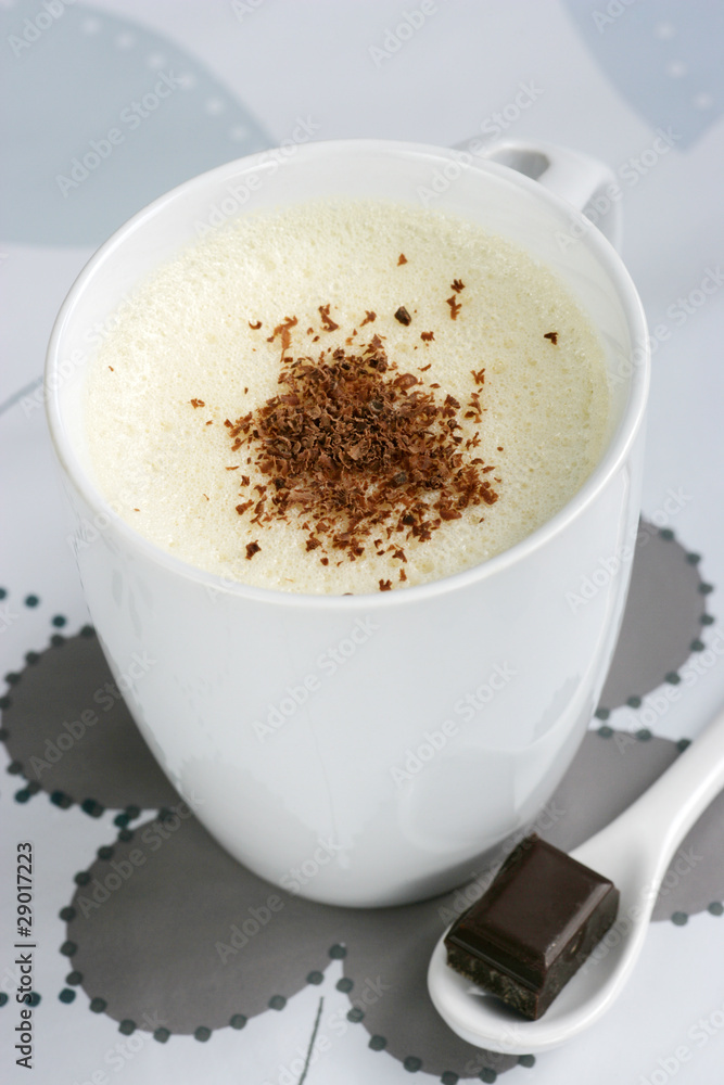 Obraz premium Flan Vanille Choc Fleur