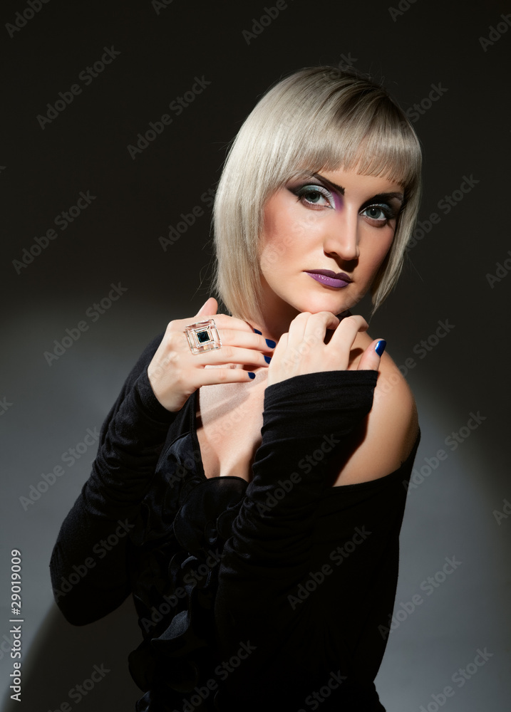 portrait of beautiful blonde women