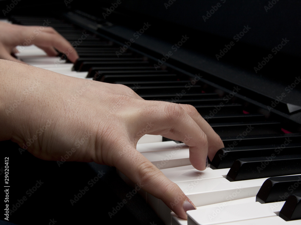 Obraz premium Klavier spielen