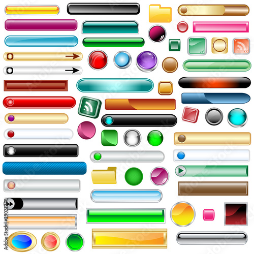 Web buttons set of 63