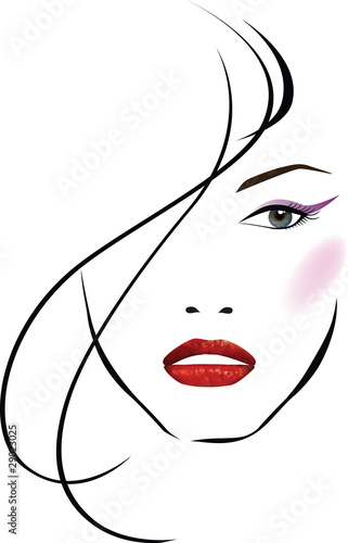 Beautiful girl face