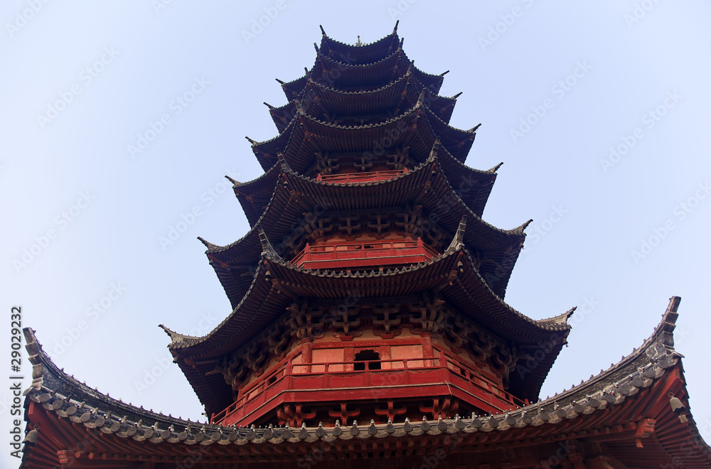 Ancient Chinese Ruigang Pagoda Close Up Song Dynasty Suzhou Chin Ancient Chinese Ruigang Pagoda Close Up Song Dynasty Suzhou Chin