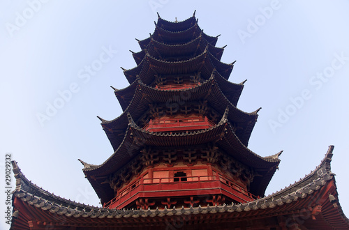 Ancient Chinese Ruigang Pagoda Close Up Song Dynasty Suzhou Chin
