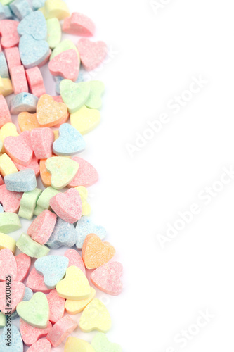 Candy hearts border