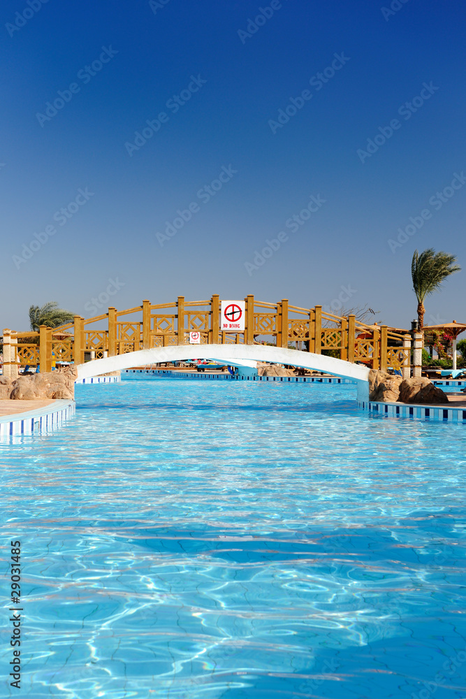 Naklejka premium Swimming pool area