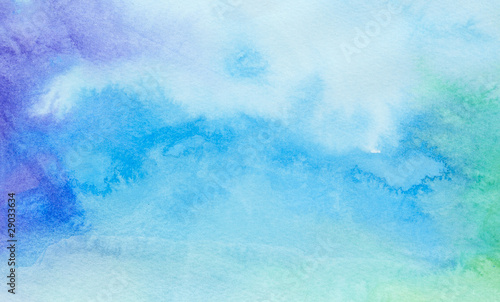 Canvas Print color strokes watercolor painting art