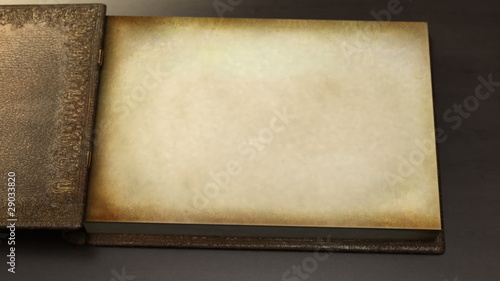 Animated turning pages - book in library