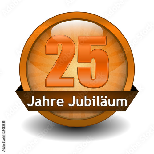 Button 25 Jahre Jubliäum