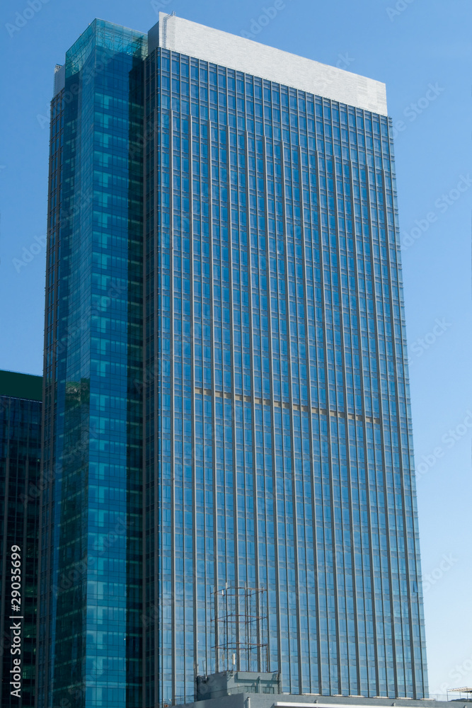 Modern Office Building Skyscraper, Beijing, China, Blue Sky