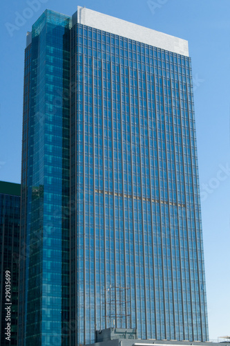 Modern Office Building Skyscraper, Beijing, China, Blue Sky