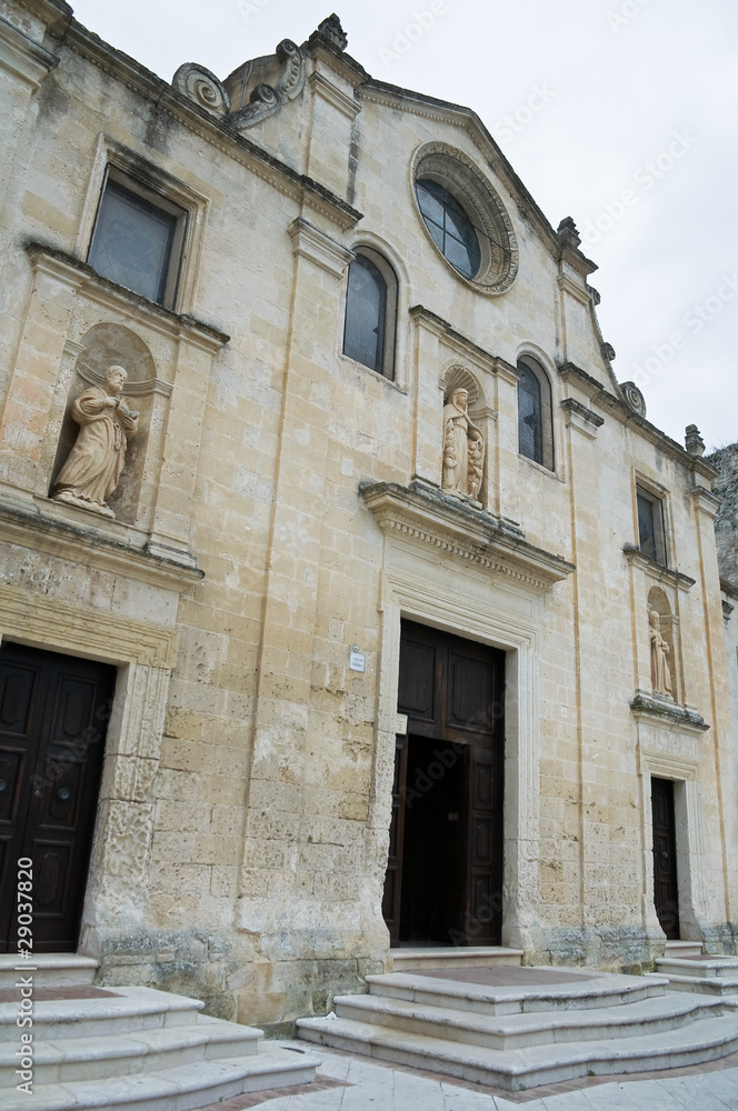 St. Pietro Caveoso Church. Matera. Basilicata.