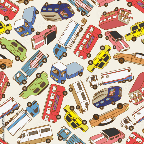 seamless car pattern
