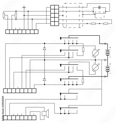 electrical circuit vector