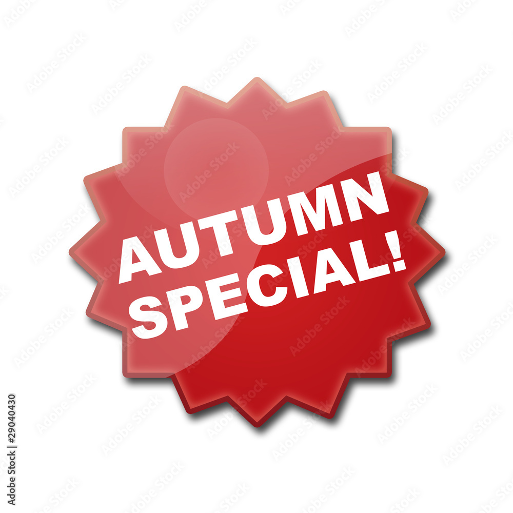 Estrella brillante texto AUTUMN SPECIAL! Estrella brillante texto AUTUMN SPECIAL!