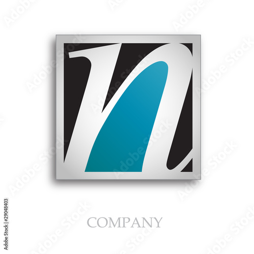 Logo initial letter N # Vector