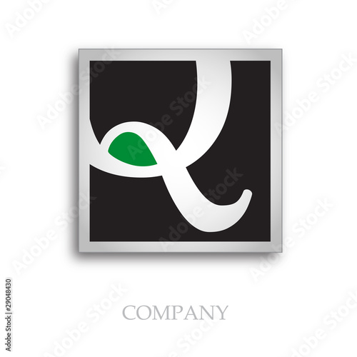 Logo initial letter Q # Vector