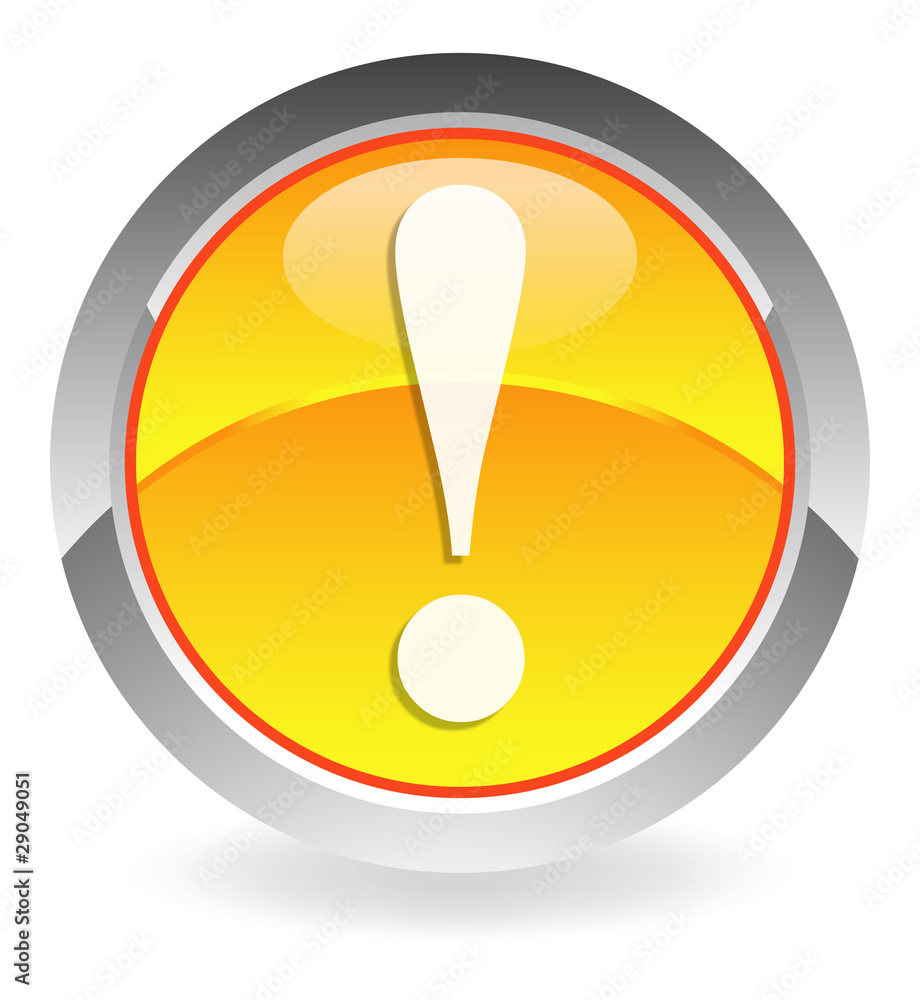 yellow attention button yellow attention button