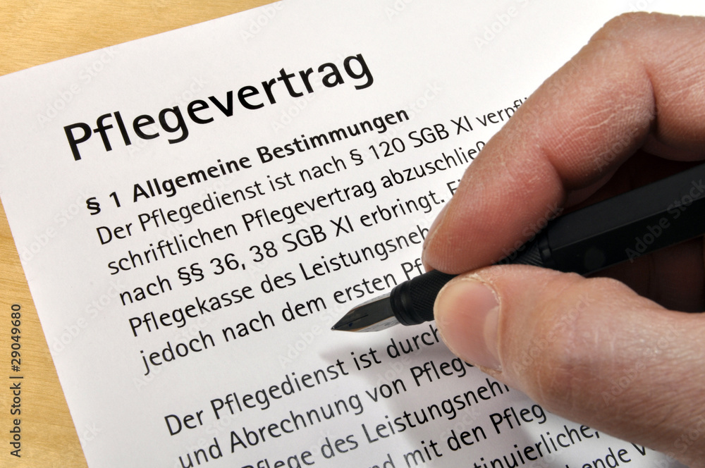 Pflegevertrag Pflegevertrag