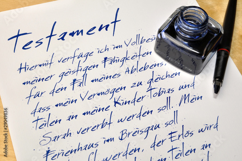 Fototapeta kuchenna Testament