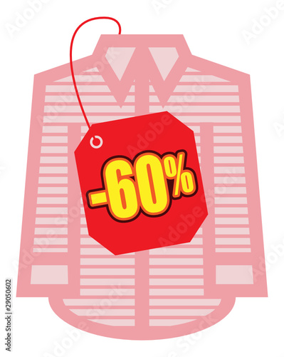 Soldes promotions prix vente mode chemise 60% vêtement