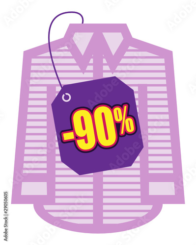 Soldes promotions prix vente mode chemise 90% vêtement
