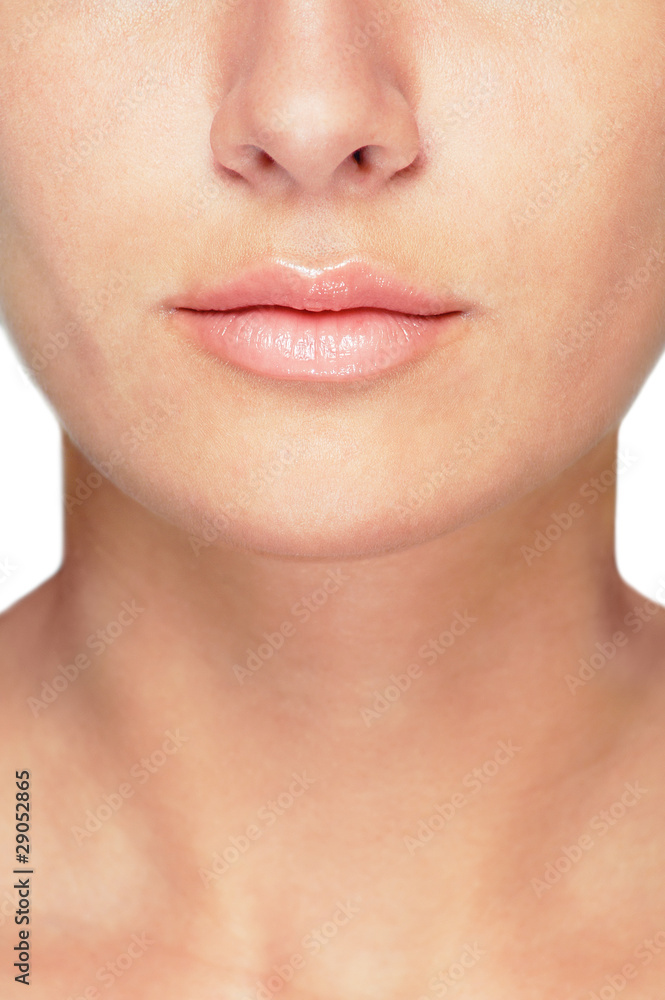 Face detail with a healthy complexion , young caucasian woman Face detail with a healthy complexion , young caucasian woman