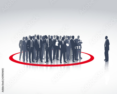 Chef und Arbeitsgruppe