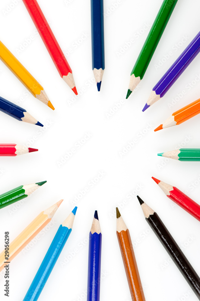 Circle from color pencils Circle from color pencils