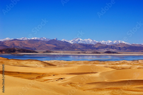 Landscape in the highlands of Tibet