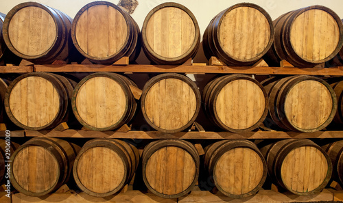 Wine barrels in a Bodega, Lanzarote