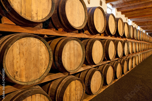 Wine barrels in a Bodega, Lanzarote